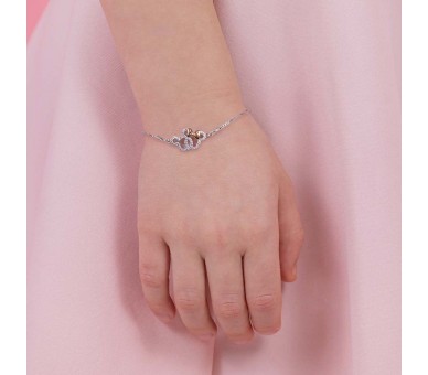 Pulsera Mickey & Minnie Disney plata