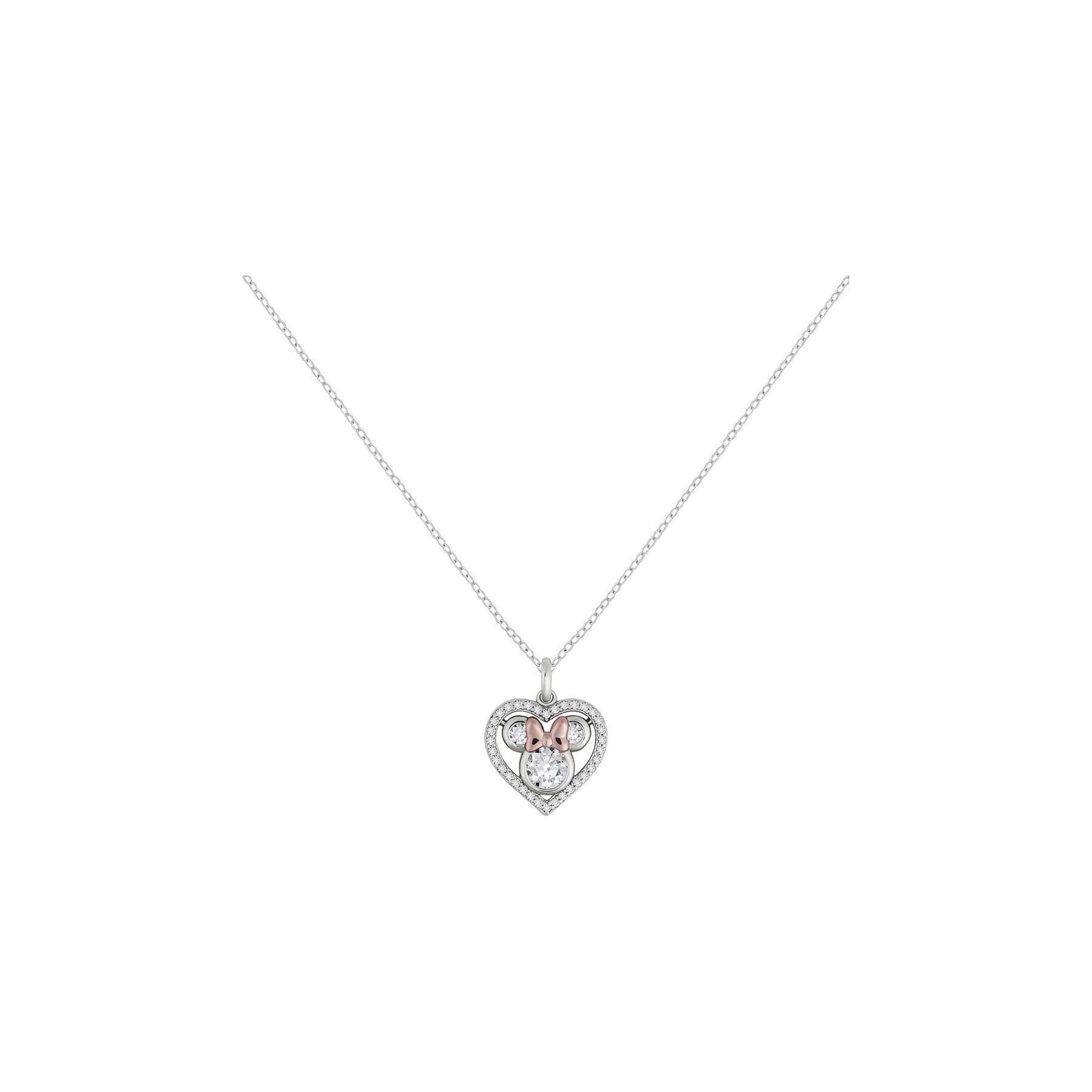 Colgante Corazon Minnie Disney plata