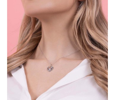 Colgante Corazon Minnie Disney plata