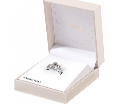 Anillo Mickey & Minnie Disney plata