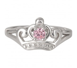 Anillo Corona Princesas Disney plata