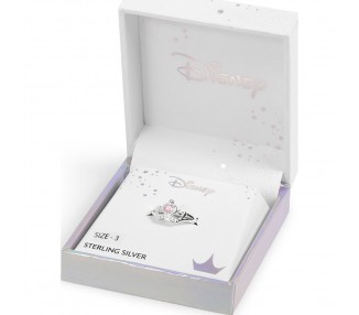 Anillo Corona Princesas Disney plata