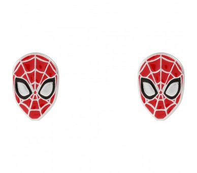 Pendientes Spiderman Marvel plata