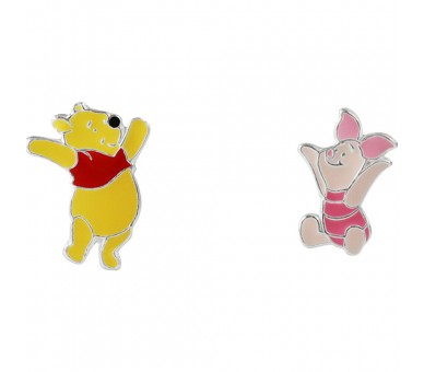 Pendientes Piglet & Winnie the Pooh Disney plata