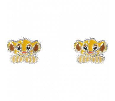 Pendientes Simba El Rey Leon Disney plata