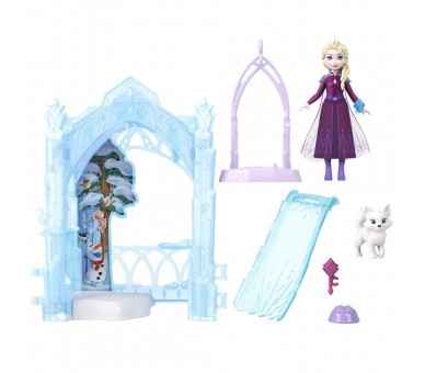 Muñeca Elsa Escondite Helado de Animales Frozen Disney