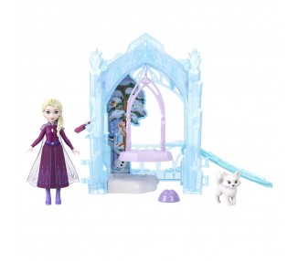 Muñeca Elsa Escondite Helado de Animales Frozen Disney