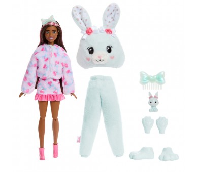 Muñeca Conejito Menta Cutie Reveal Lazos Dulces Barbie