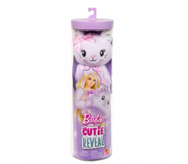 Muñeca Gatito Lila Cutie Reveal Lazos Dulces Barbie