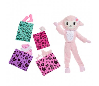 Muñeca Ovejita Rosa Cutie Reveal Lazos Dulces Barbie