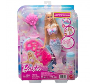 Muñeca Sirena Pompas de Jabon Barbie