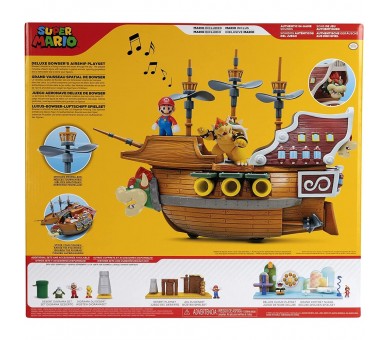 Playset Deluxe Aeronave Bowser Super Mario Nintendo