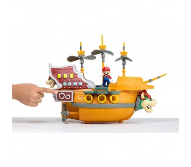 Playset Deluxe Aeronave Bowser Super Mario Nintendo
