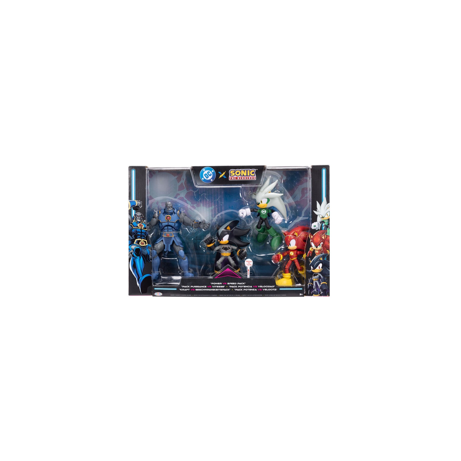 Blister 4 figuras Sonic The Hedgehog DC Comics 12cm