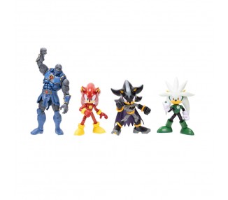 Blister 4 figuras Sonic The Hedgehog DC Comics 12cm