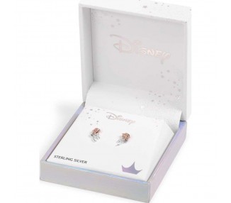 Pendientes Rosa La Bella y la Bestia Disney plata