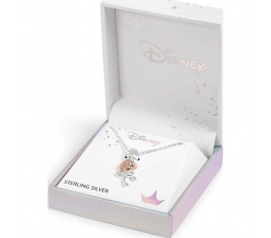 Colgante Rosa La Bella y la Bestia Disney plata