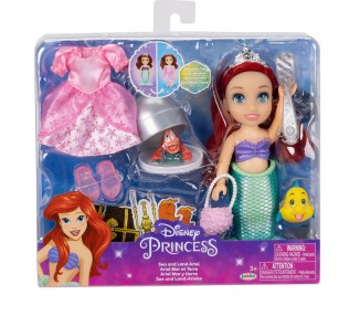 Muñeca Ariel Mar y Tierra La Sirenita Disney 15cm