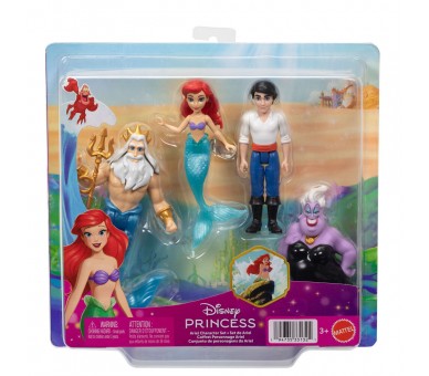 Blister 4 figuras La Sirenita Disney