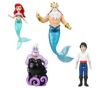 Blister 4 figuras La Sirenita Disney
