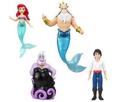Blister 4 figuras La Sirenita Disney