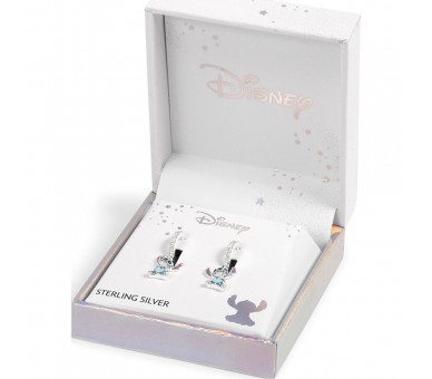 Pendientes Charm Stitch Disney plata