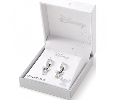 Pendientes Charm Stitch Disney plata