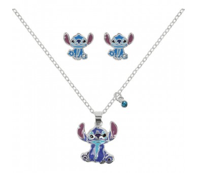 Set colgante + pendientes Stitch Disney