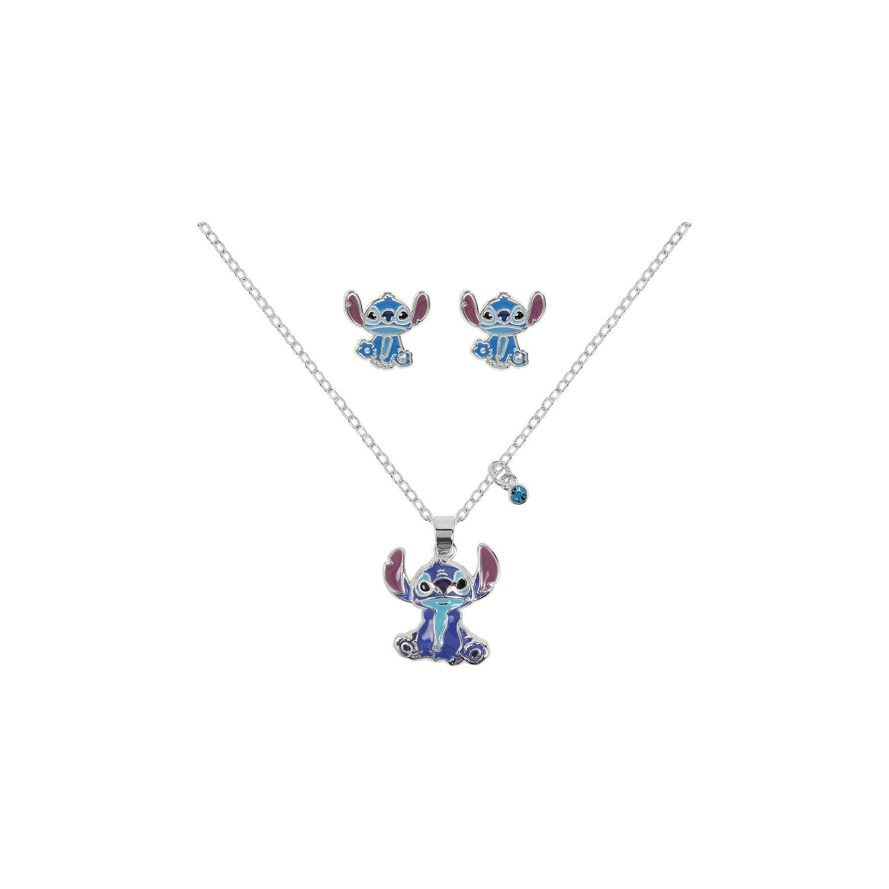 Set colgante + pendientes Stitch Disney