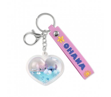 Llavero Ohana Heart Angel & Stitch Disney