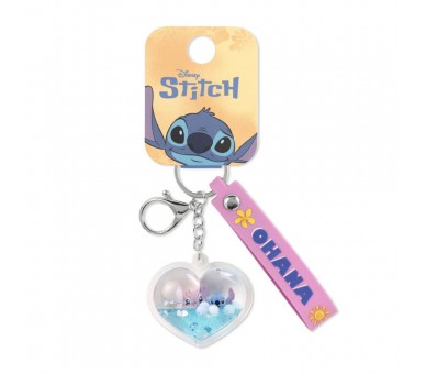 Llavero Ohana Heart Angel & Stitch Disney