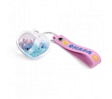Llavero Ohana Heart Angel & Stitch Disney