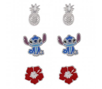 Set 3 pendientes Stitch Disney