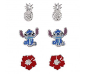 Set 3 pendientes Stitch Disney