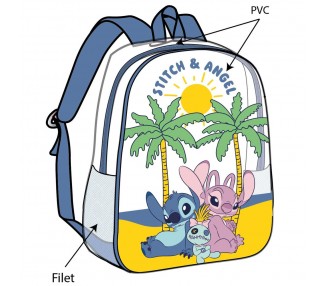 Mochila Angel & Stitch Disney 31cm
