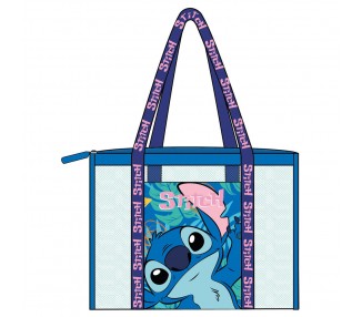 Bolsa playa rejilla Stitch Disney
