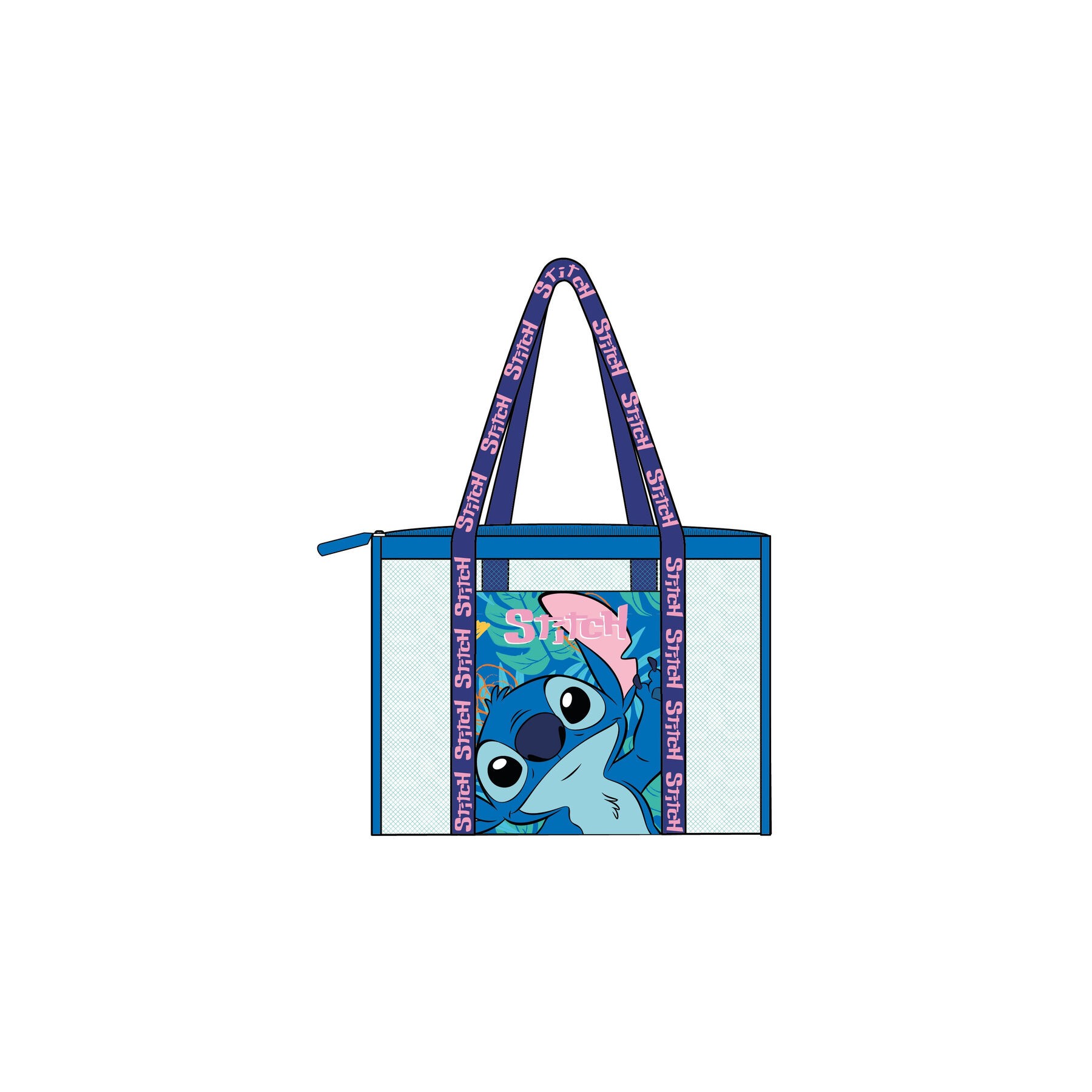 Bolsa playa rejilla Stitch Disney