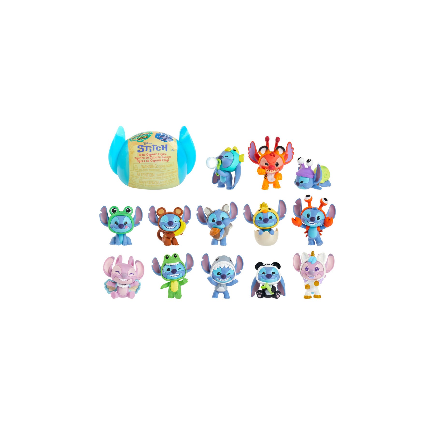 Capsula sorpresa figura Goes Wild Stitch Disney surtido