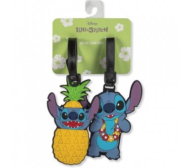 Set 2 Etiquetas de Equipaje Stitch Disney