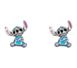 Pendientes Stitch Disney plata