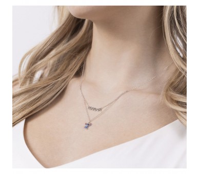 Colgante Ohana Stitch Disney plata