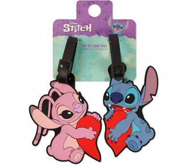 Set 2 Etiquetas de Equipaje Angel & Stitch Disney
