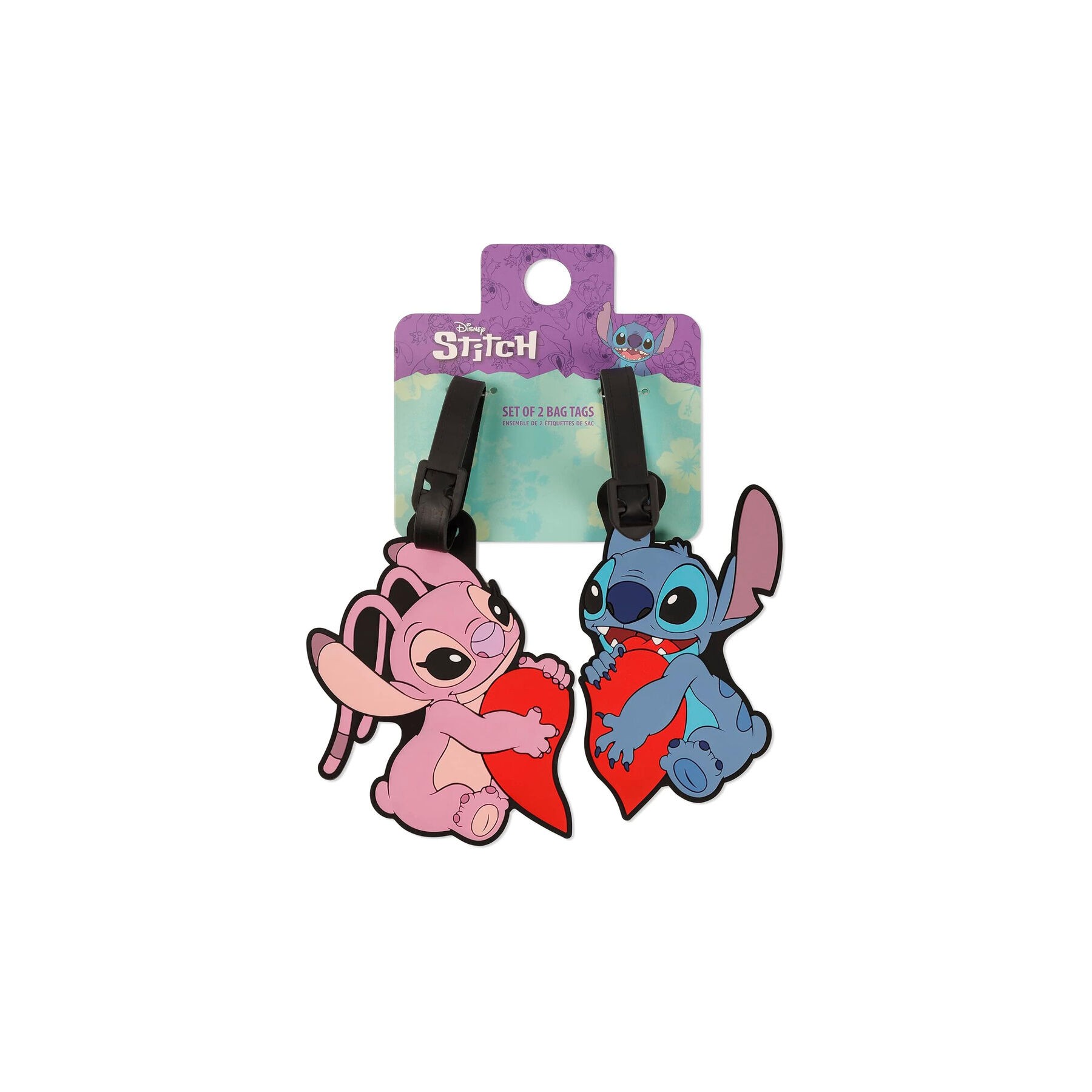 Set 2 Etiquetas de Equipaje Angel & Stitch Disney
