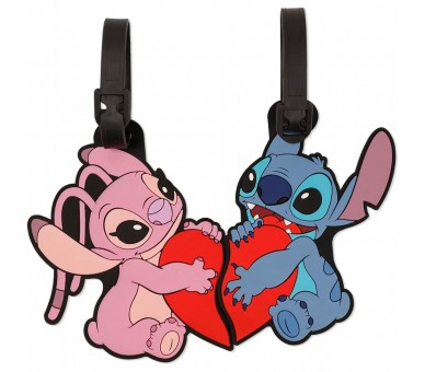 Set 2 Etiquetas de Equipaje Angel & Stitch Disney
