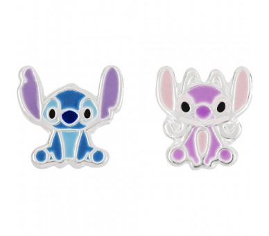 Pendientes Angel & Stitch Disney plata
