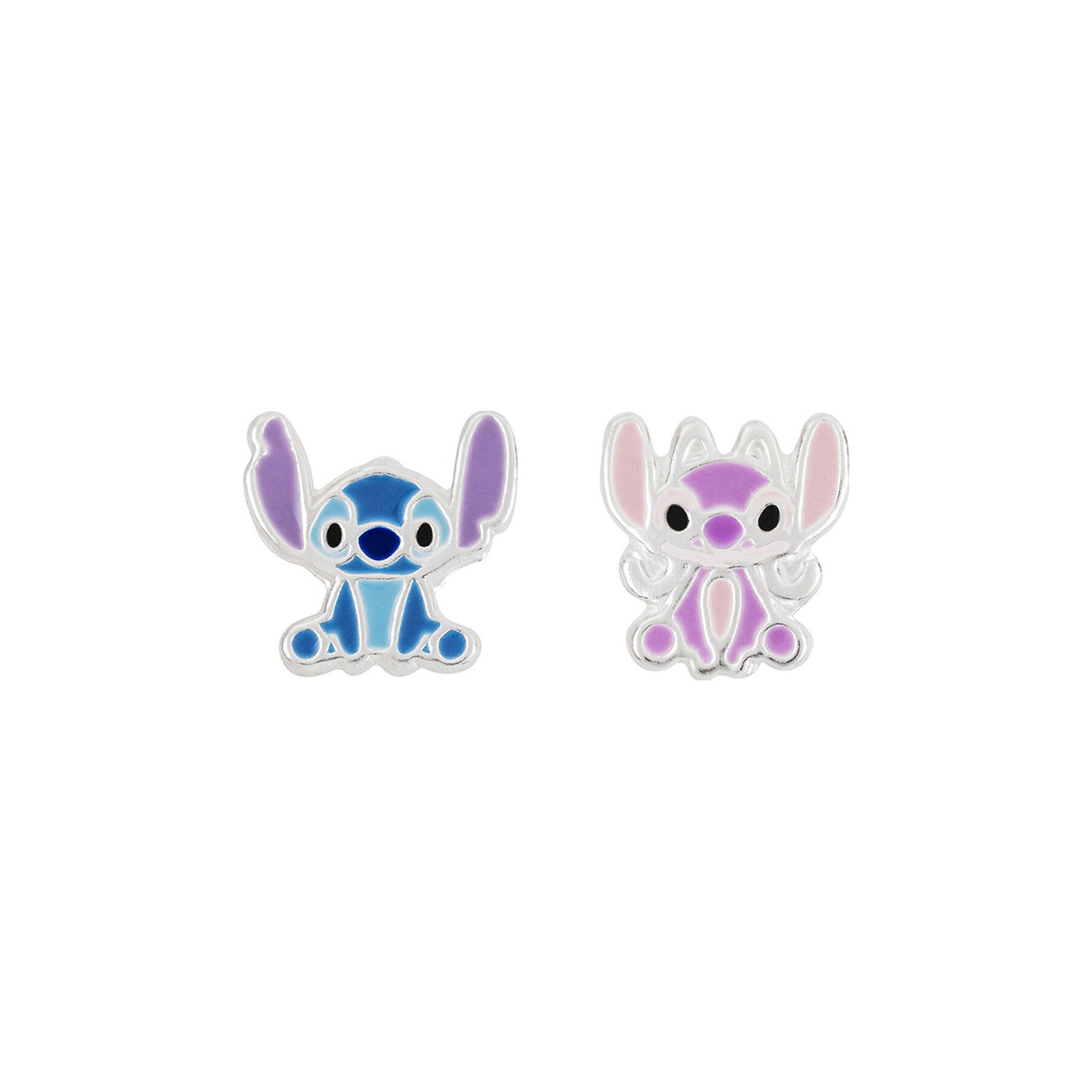 Pendientes Angel & Stitch Disney plata