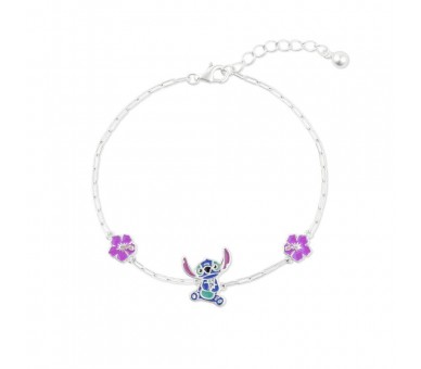 Pulsera Stitch Disney plata