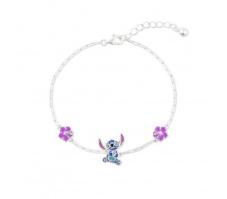 Pulsera Stitch Disney plata