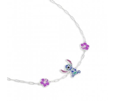 Pulsera Stitch Disney plata