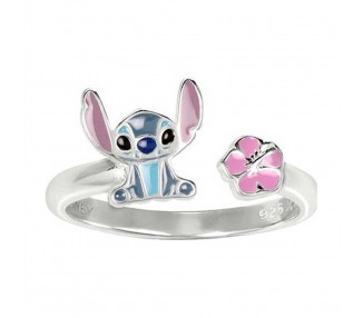 Anillo pie Stitch Disney plata